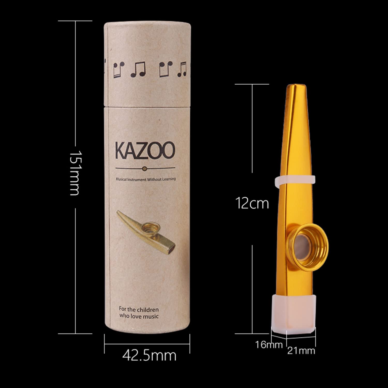 Amazon.co.jp: MEIeynt 5 Membrane Flute Diaphragm with Metal